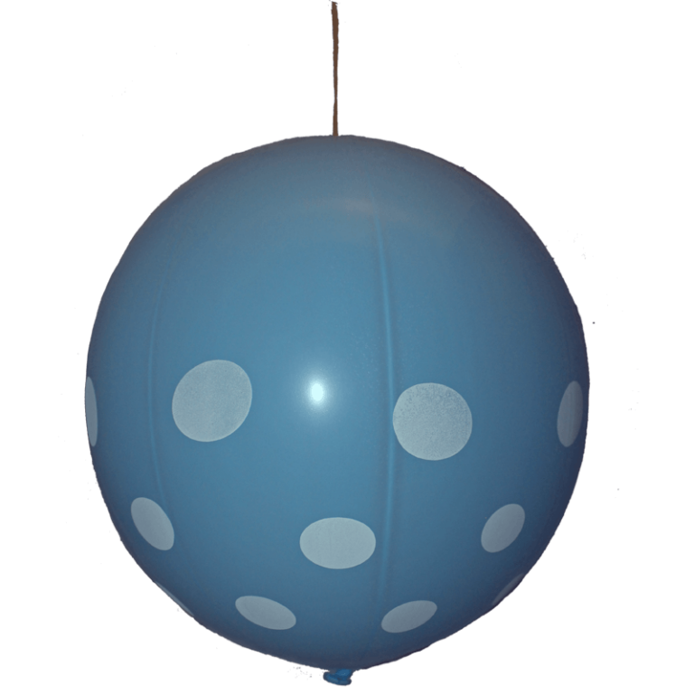 BWS Rundballon | 16&amp;quot; Punch-Ball | Gedeckt | Big Polka Dots | 3 Stück ...